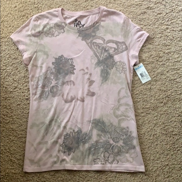 Roxy t-shirt large dusty rose gray - Picture 1 of 1